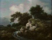 Jacob Isaacksz. van Ruisdael Landscape with Dune and Small Waterfall Spain oil painting artist